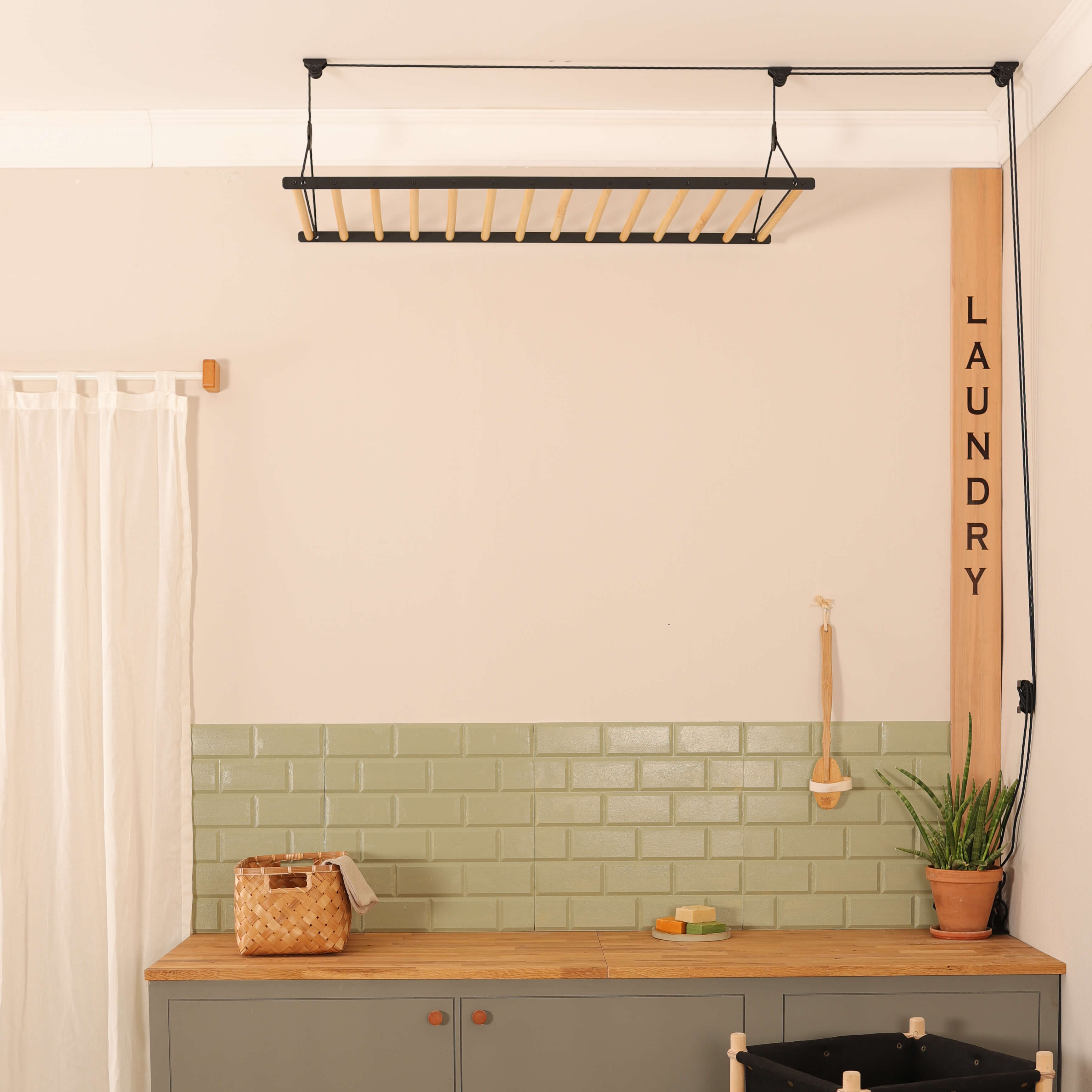 Ceiling Mounted Clothes Drying Rack