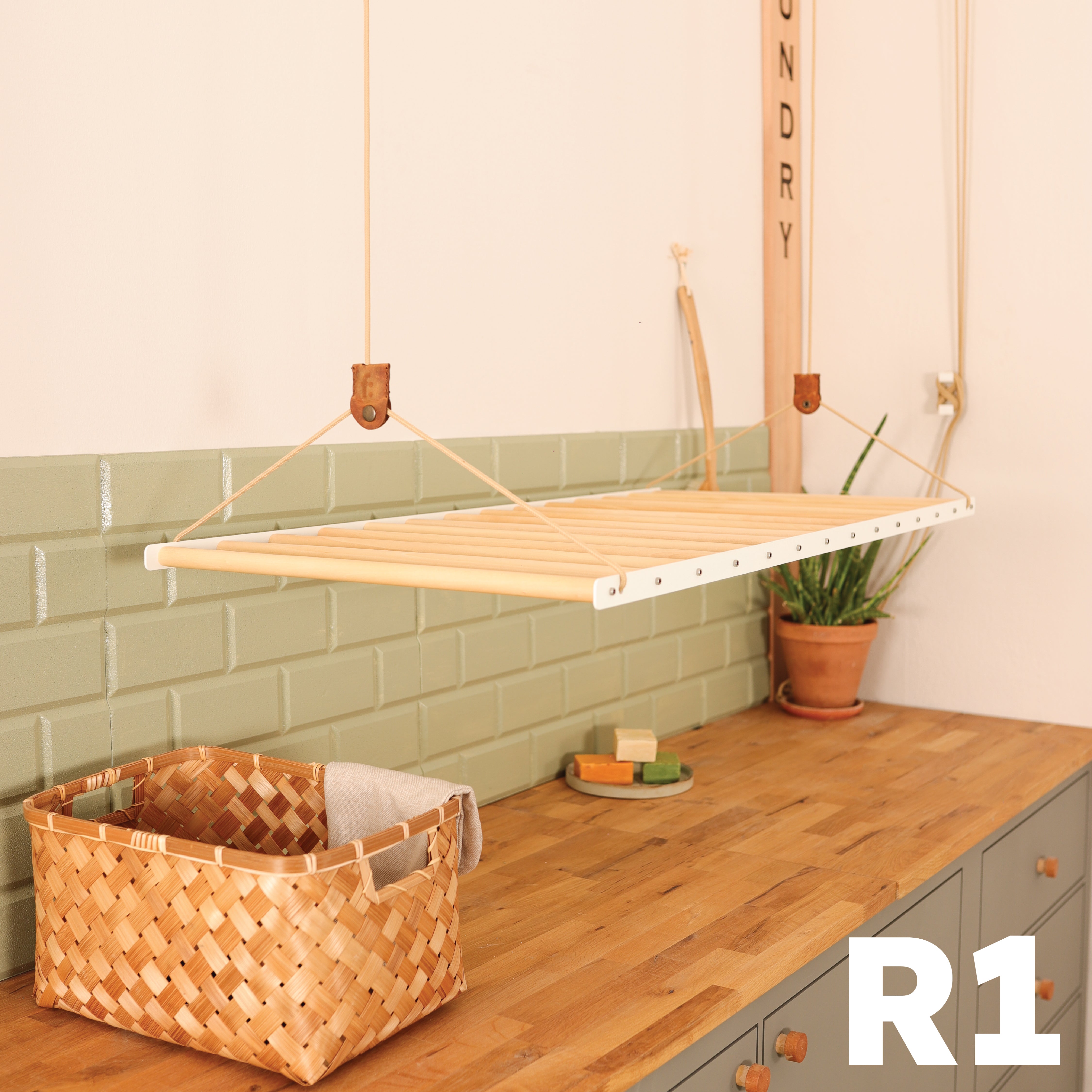 ceiling mounted clothes drying rack