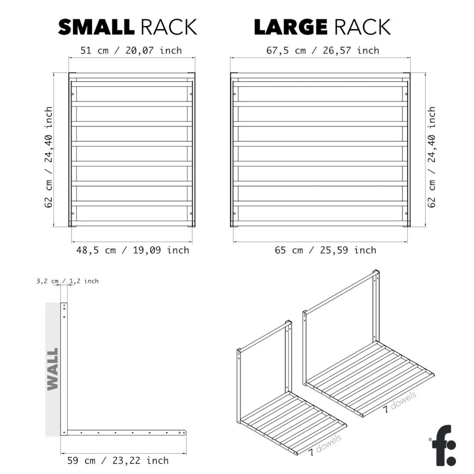 Wall Mounted Drying Rack